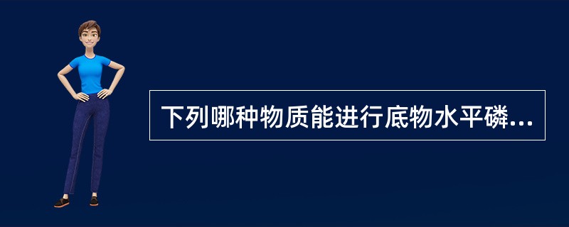 下列哪种物质能进行底物水平磷酸化（）