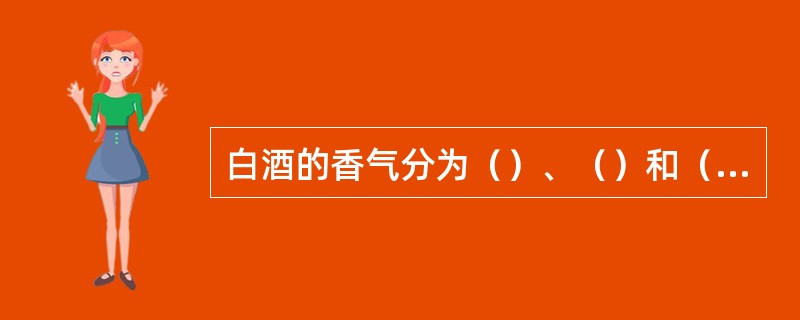 白酒的香气分为（）、（）和（）三种。