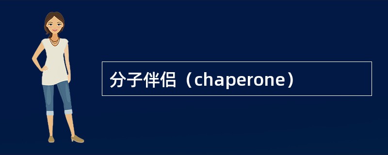 分子伴侣（chaperone）