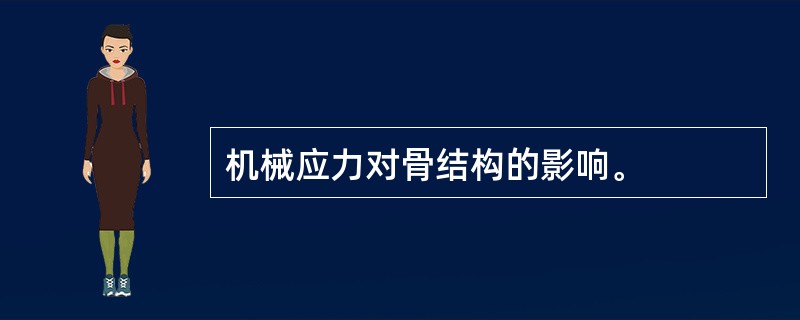 机械应力对骨结构的影响。