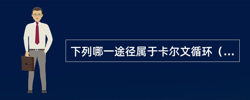 下列哪一途径属于卡尔文循环（）？