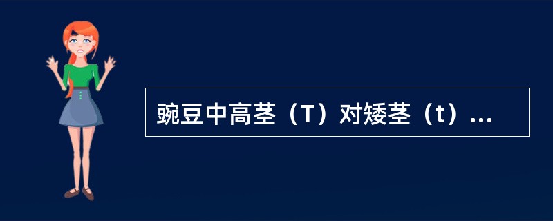 豌豆中高茎（T）对矮茎（t）是显性，黄粒（G）对绿粒（g）是显性，则Ttgg和T