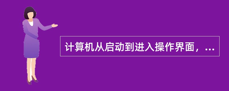 计算机从启动到进入操作界面，在这个过程中，如果发生故障，屏幕上什么也不显示，启动