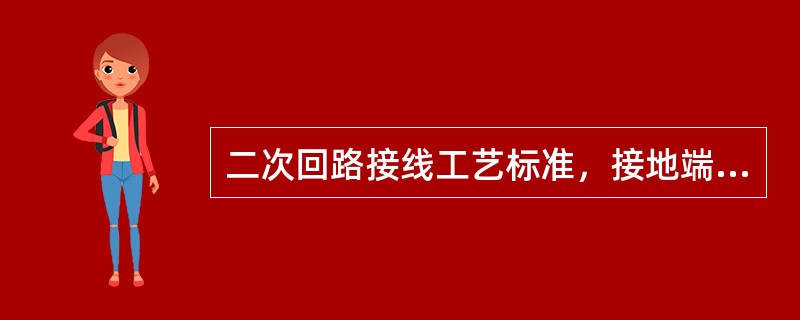 二次回路接线工艺标准，接地端应接至（）