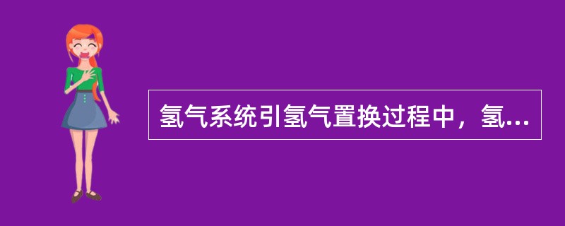 氢气系统引氢气置换过程中，氢气流量控制阀前管线进行置换的方法是（）。