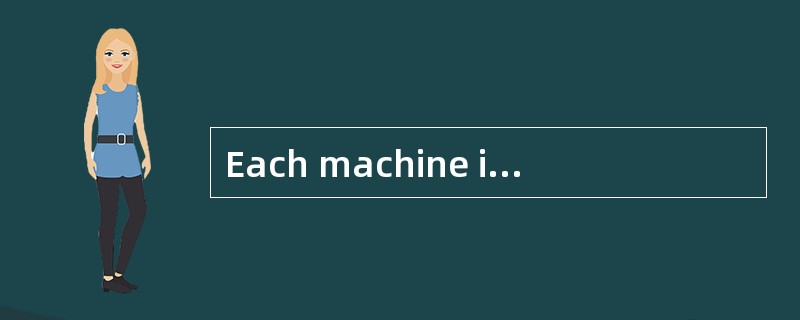 Each machine in the internet is assigned