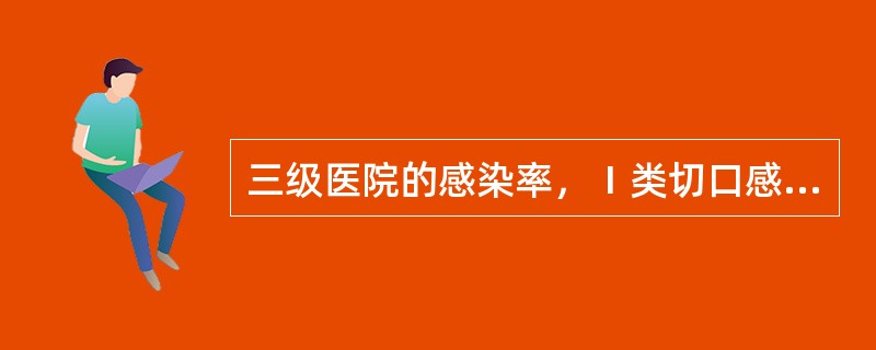 三级医院的感染率，Ⅰ类切口感染率的标准各是多少？我院医院感染率是多少？