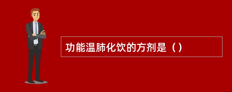 功能温肺化饮的方剂是（）