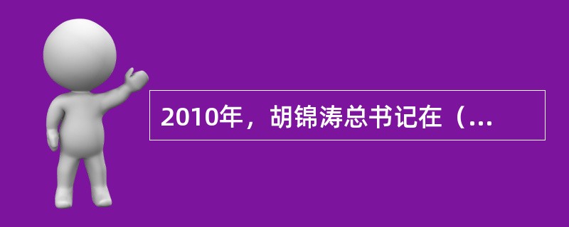 2010年，胡锦涛总书记在（）这样说到：“各级领导干部必须增强制度执行意识，切实