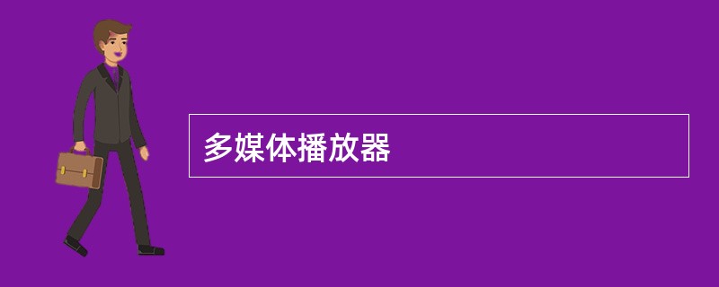 多媒体播放器