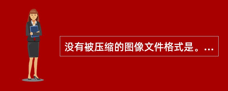 没有被压缩的图像文件格式是。（）