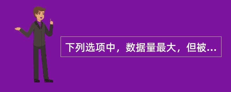 下列选项中，数据量最大，但被目前所有的音频播放软件和编辑软件，支持的声音文件格式