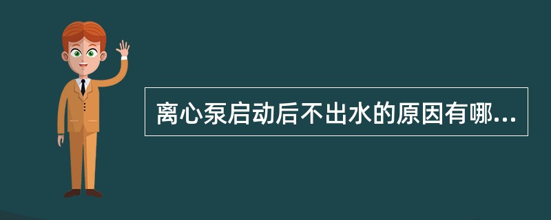 离心泵启动后不出水的原因有哪些？