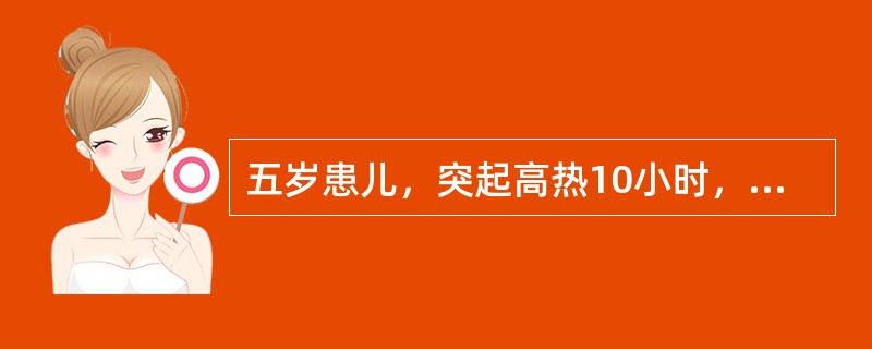 五岁患儿，突起高热10小时，抽痉2小时，呕吐1次来院急诊，体检：体温400c，血