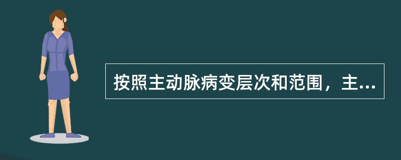 按照主动脉病变层次和范围，主动脉瘤可分为（）