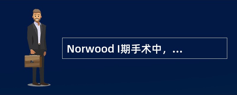 Norwood I期手术中，重建肺动脉血流的方法有（）
