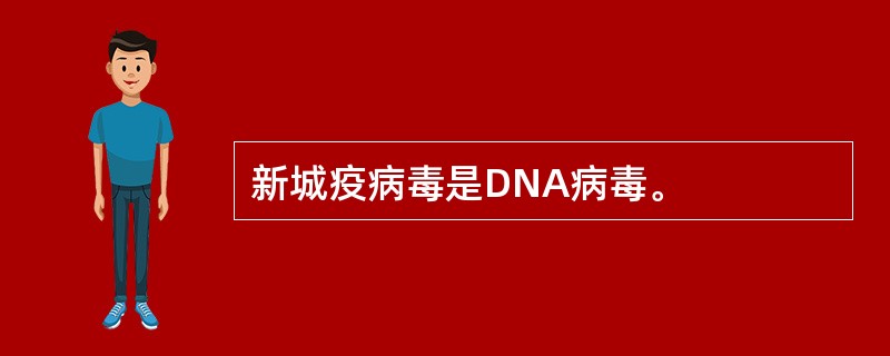 新城疫病毒是DNA病毒。