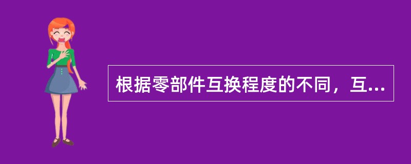 根据零部件互换程度的不同，互换性可分（）互换和（）互换。