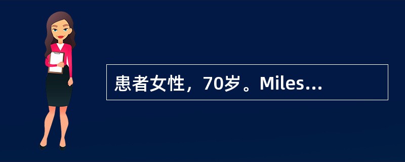 患者女性，70岁。Miles术后7天拆线，拆线后剧烈咳嗽，突然出现切口疼痛，切口