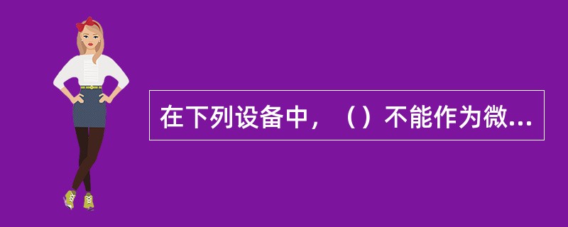 在下列设备中，（）不能作为微型计算机的输入设备。