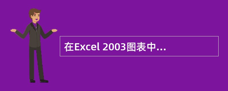 在Excel 2003图表中的大多数图表项可被移动或（）。