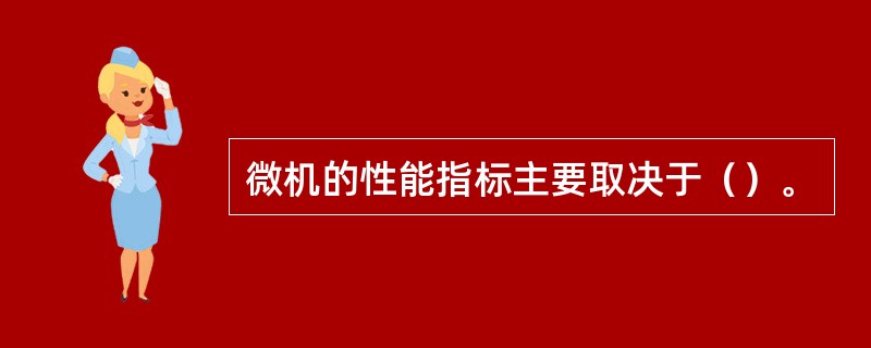 微机的性能指标主要取决于（）。