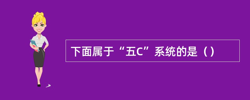 下面属于“五C”系统的是（）