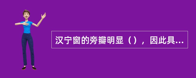 汉宁窗的旁瓣明显（），因此具有抑制（）的作用，但是（）较宽，致使（）分辨能力较差