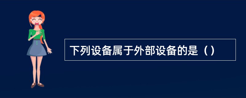 下列设备属于外部设备的是（）