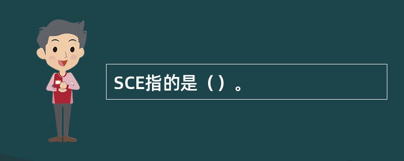 SCE指的是（）。