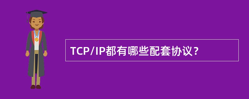 TCP/IP都有哪些配套协议？