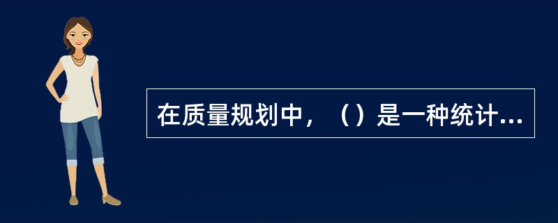 在质量规划中，（）是一种统计分析技术，可用来帮助人们识别并找出哪些变量对项目结果