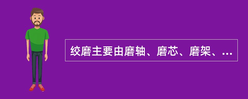 绞磨主要由磨轴、磨芯、磨架、推杆四部分组成。