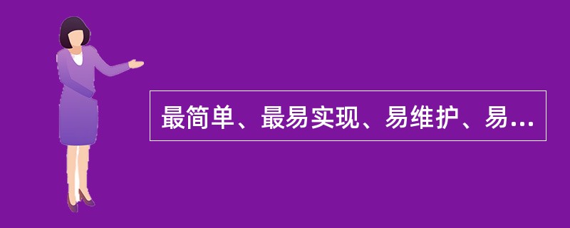 最简单、最易实现、易维护、易扩充的网络拓扑结构是（）。