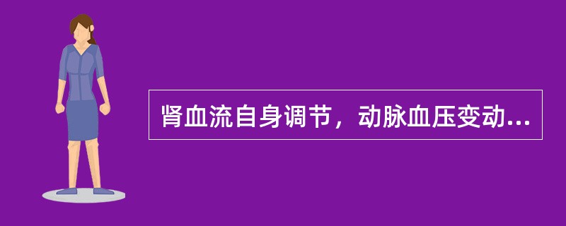 肾血流自身调节，动脉血压变动于多少范围内时于肾血流量通过自身调节保持相对恒定（）