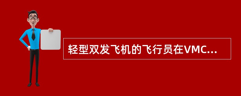 轻型双发飞机的飞行员在VMC时能保持的性能指标有哪些？