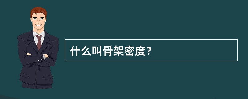 什么叫骨架密度？