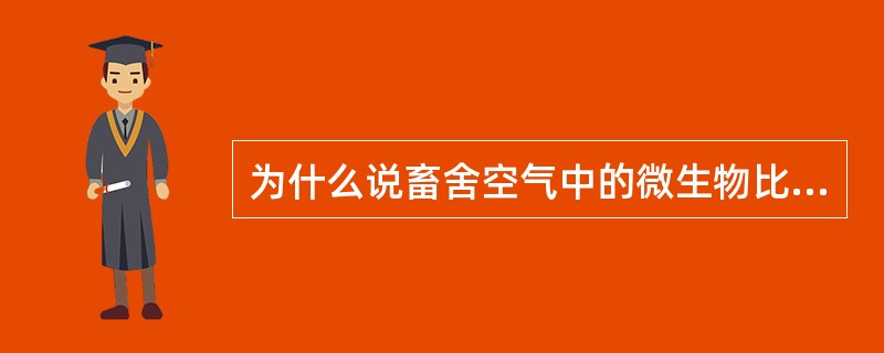 为什么说畜舍空气中的微生物比外界多？