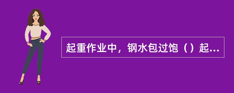 起重作业中，钢水包过饱（）起吊，吊物重心过偏（）起吊。