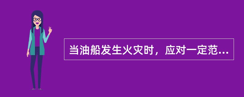 当油船发生火灾时，应对一定范围内着火油舱周围的（）进行冷却。