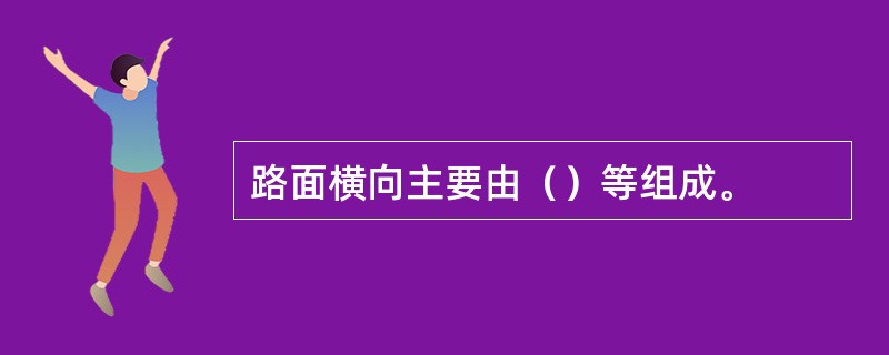 路面横向主要由（）等组成。