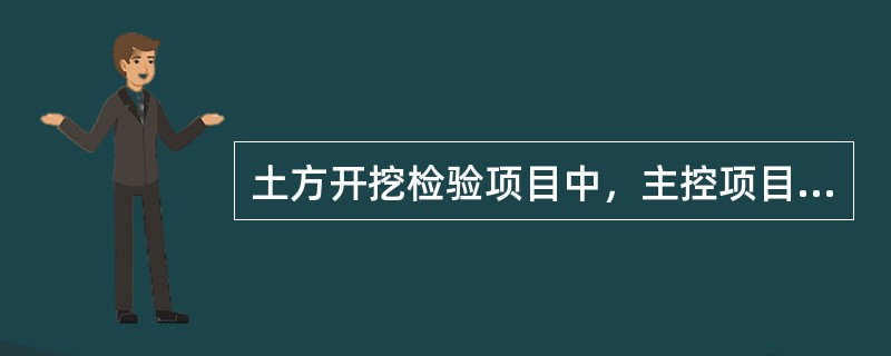 土方开挖检验项目中，主控项目中的标高，对于场地平整每100～400m2取1点，但