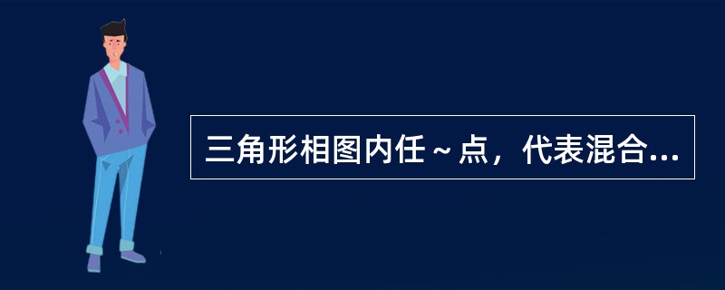 三角形相图内任～点，代表混合物的（）个组分含量