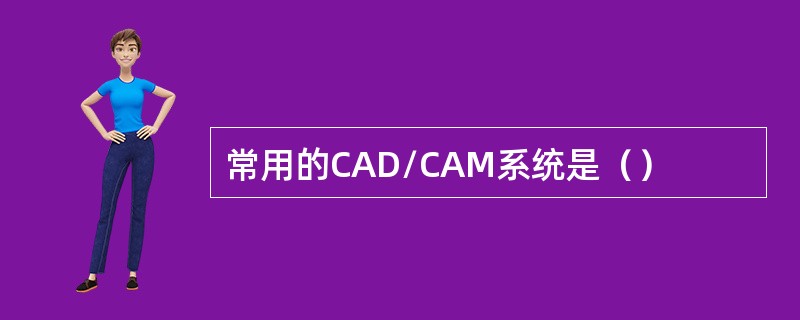 常用的CAD/CAM系统是（）