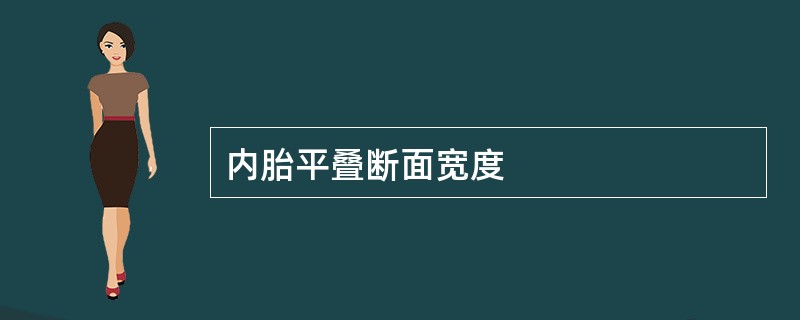 内胎平叠断面宽度