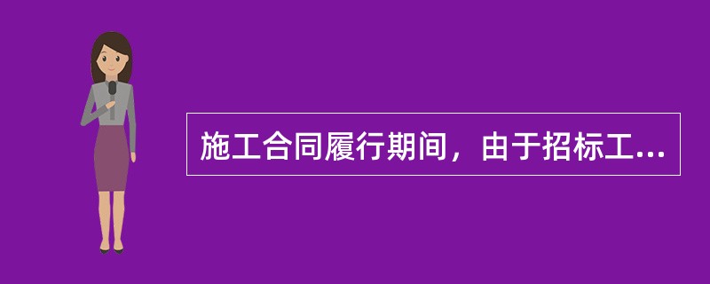 施工合同履行期间，由于招标工程量清单缺项，新增分部分项工程的价款（）。