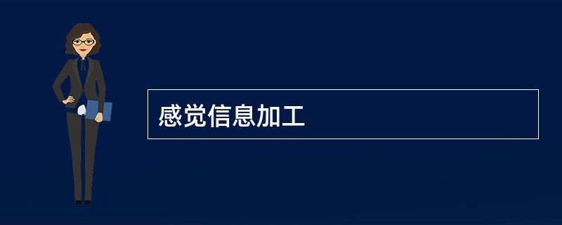 感觉信息加工