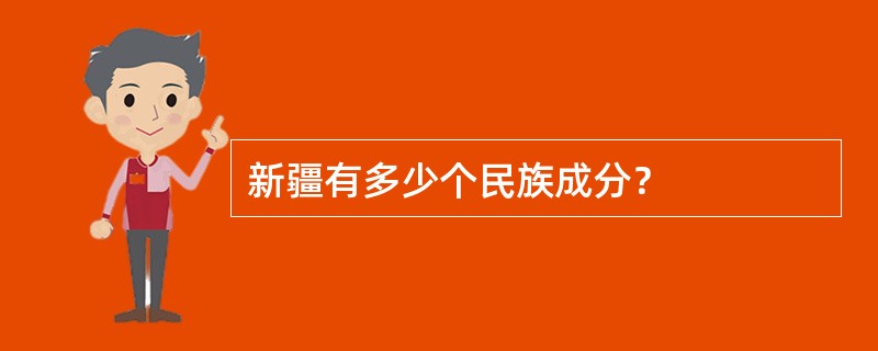 新疆有多少个民族成分？