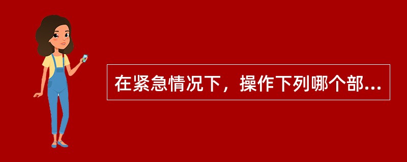 在紧急情况下，操作下列哪个部件不可以在停止牵引前直接停止电动机进行（）。