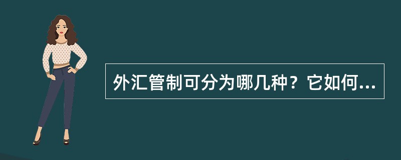 外汇管制可分为哪几种？它如何起到限制进口的作用？